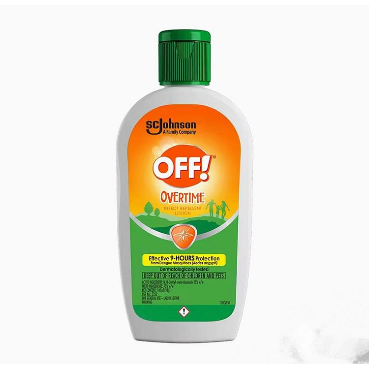 OFF overtime insect repellent lotion