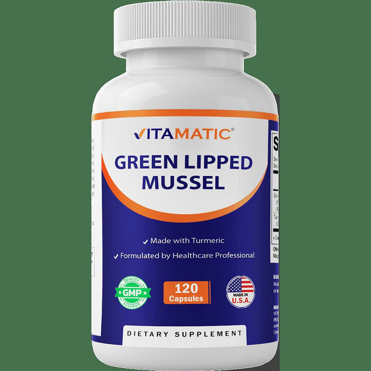 Green Lipped Mussel with Turmeric 120 Capsules 1 each