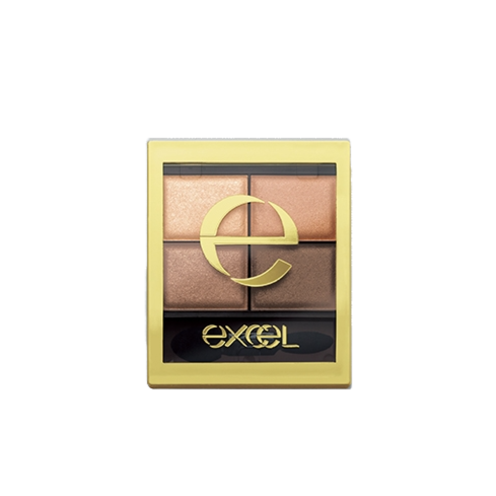 EXCEL Earth Four Color Eyeshadow SR03 Powder Brown 1 each