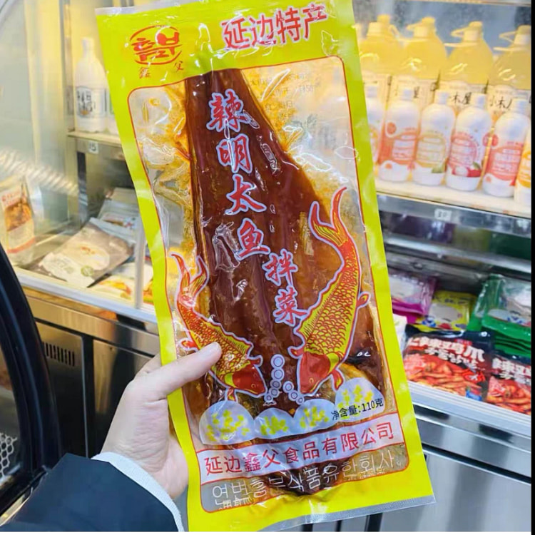 延边特色鑫父明太鱼零食下酒菜甜辣110g*1袋