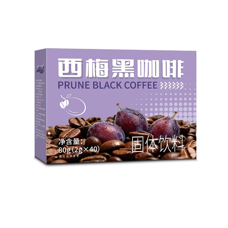 Ran Partner Black Coffee with Plums 80g 1 box