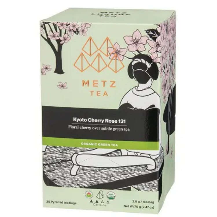 METZ 有机京都樱花玫瑰绿茶 25 包