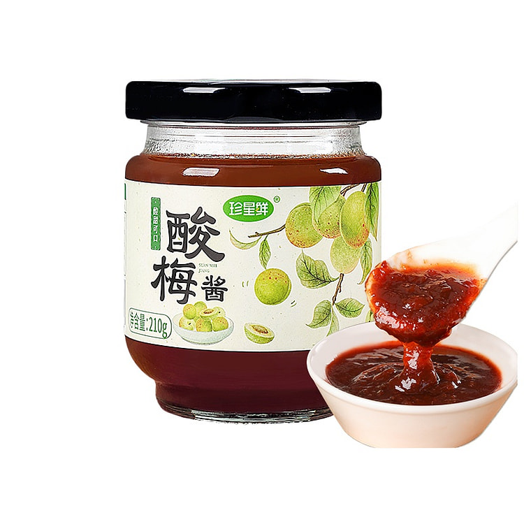 珍星鲜 酸梅酱烧鸭冰花乌梅子酱 210克*1瓶