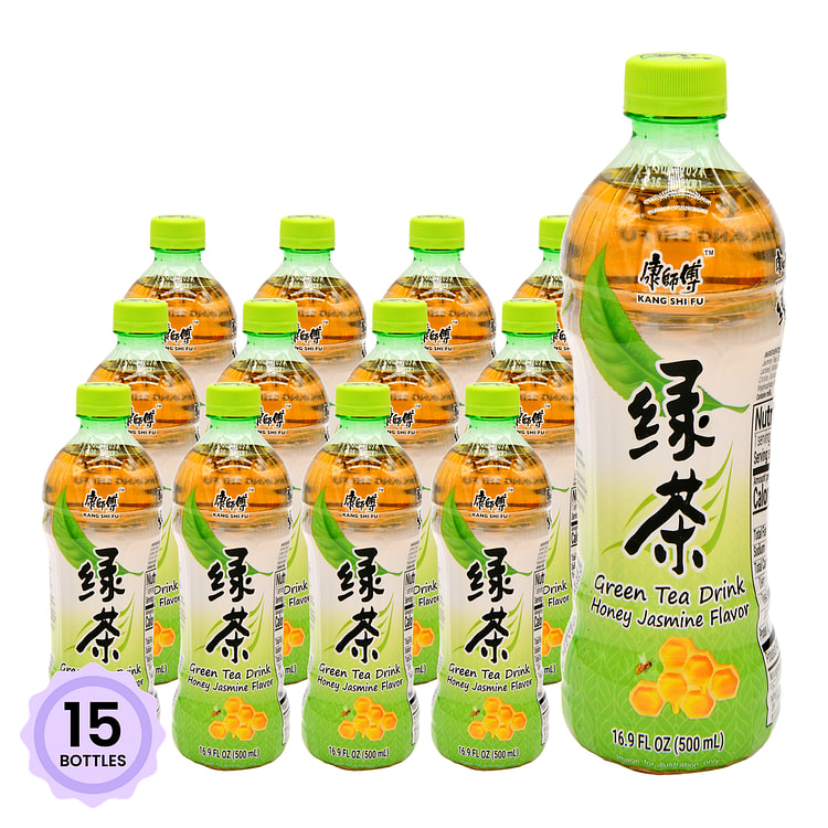 康师傅 绿茶 蜂蜜茉莉味 500 毫升*15 瓶