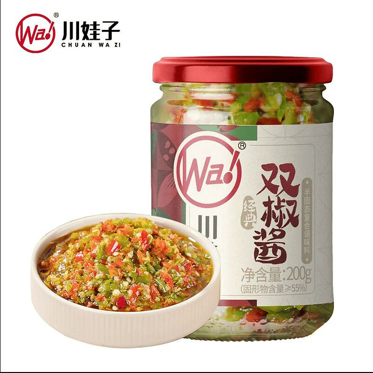 Chuan Wa Zi Double Pepper Sauce 200g*1 bottle 200 g