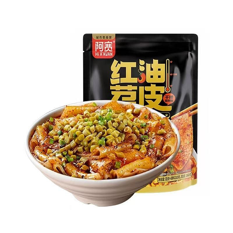 A Kuan Red Oil Barbecue Flavor Noodles 210g 210 g