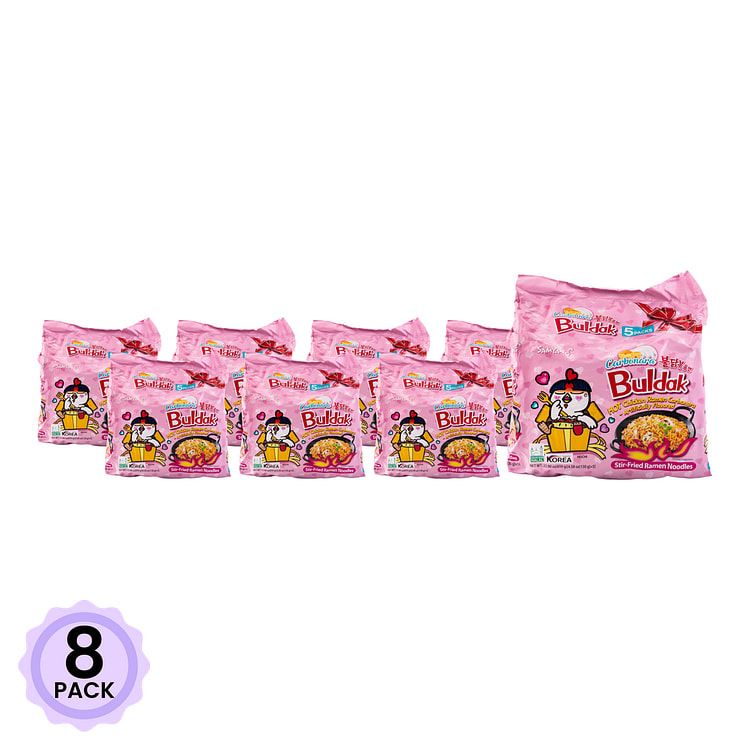 三养 辣火鸡面 奶油味 4.58 盎司*5 份*8 包