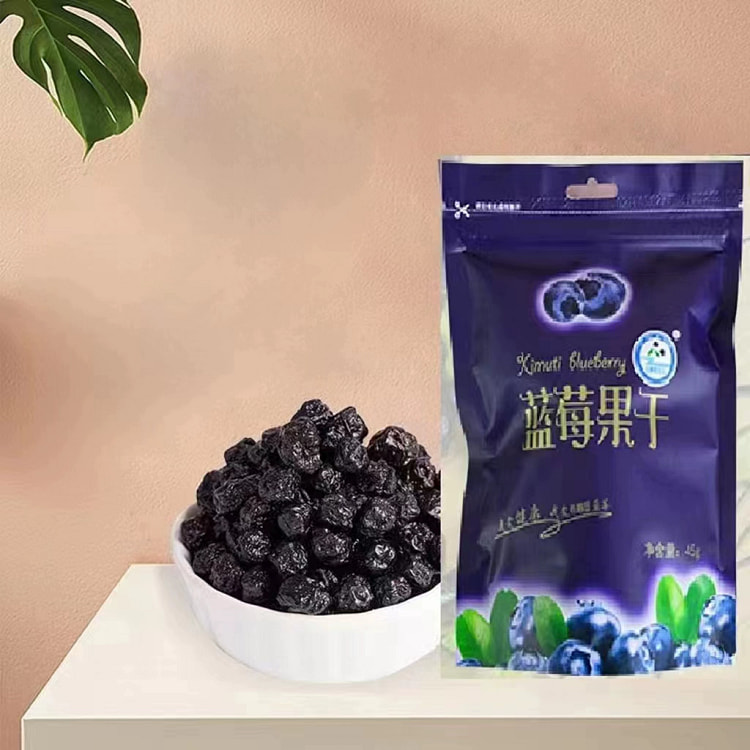 Northeast specialty: additive-free small package: blueberries, dried fruits