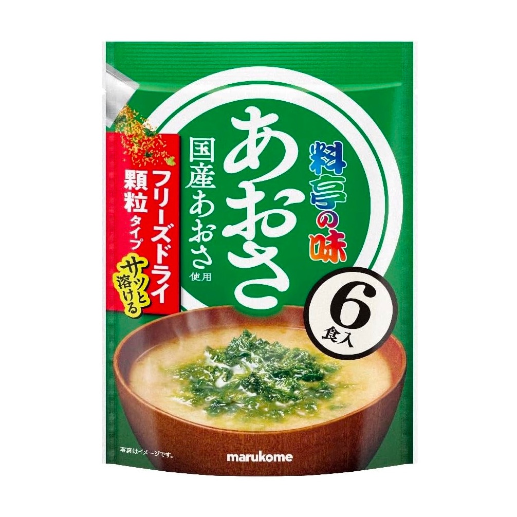 Freeze Dried Seaweed Miso Soup Food Marukome 36g 1 each