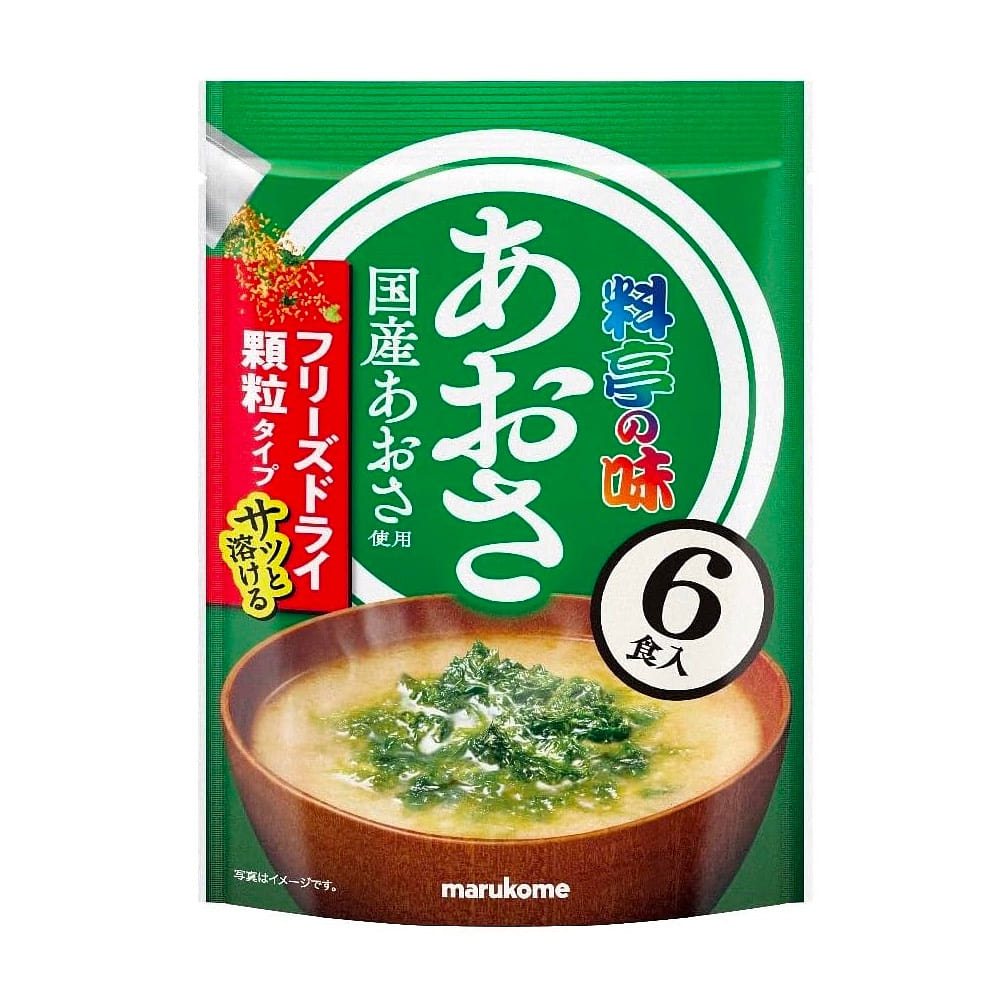Freeze Dried Seaweed Miso Soup Food Marukome 36g 1 each