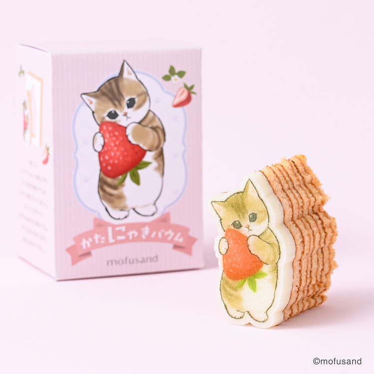 Budoo 猫猫年轮蛋糕 草莓味 1个 1 盒 (min 2)