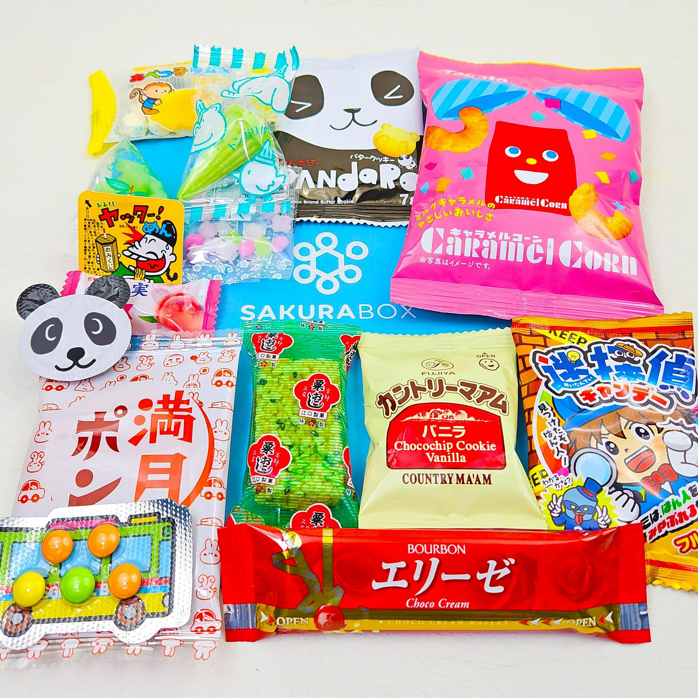 Sakura Box Japanese Candy & Snacks 15 Piece Dagashi Set Custom Design Bag 1 each