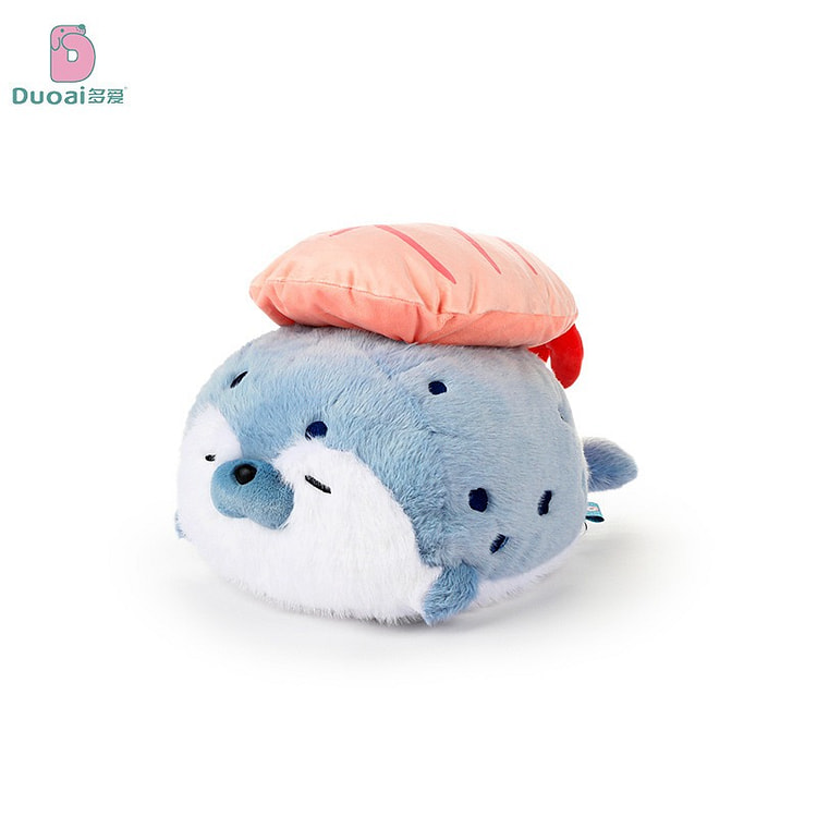 Cartoon Sushi Seal Doll Sea Otter Pendant - Blue