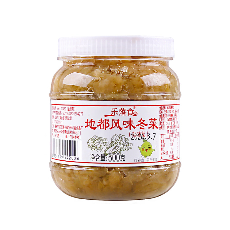 乐落食地都冬菜咸菜砂锅粥配菜500g*1瓶