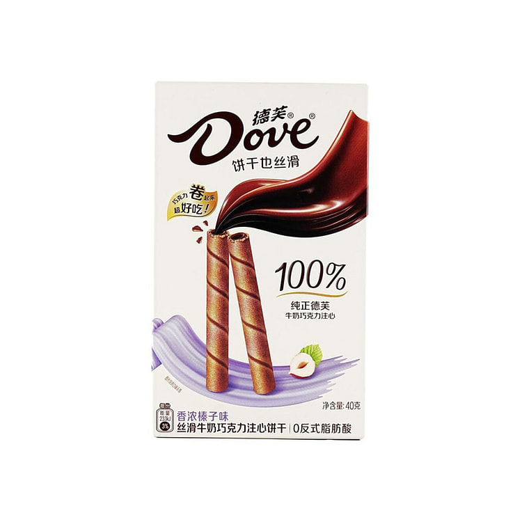 德芙 牛奶巧克力注心饼干 香浓榛子味