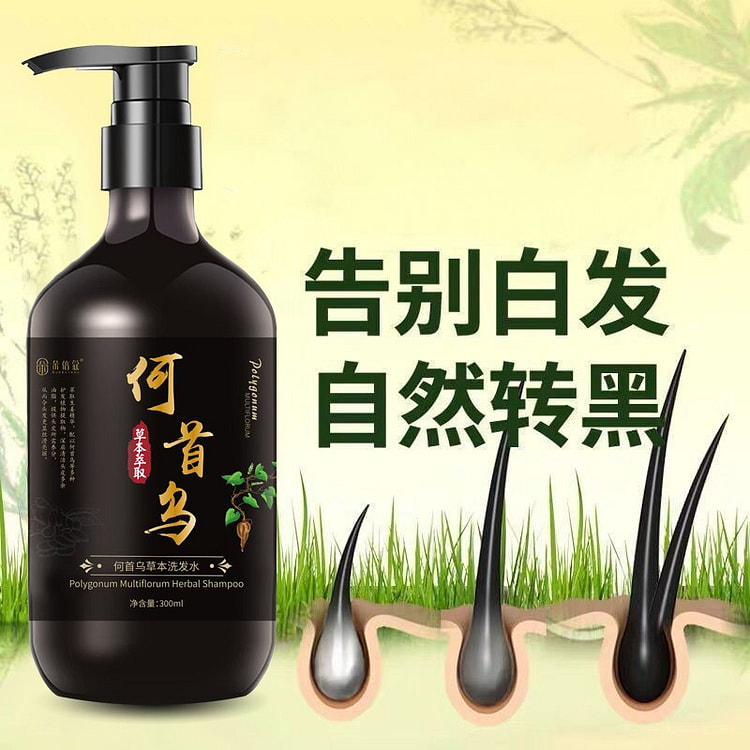 手工代熬何首乌洗发水植物养发自然白转黑发水 何首乌 1 份