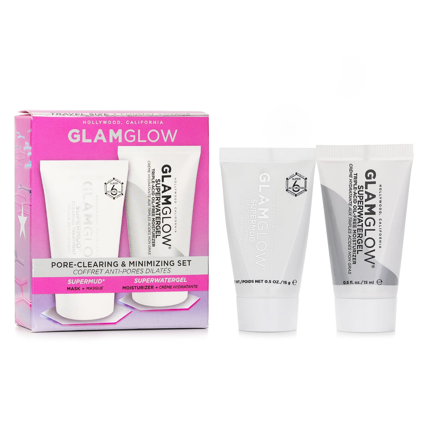 Glamglow Pore-Clearing & Minimizing Set: Super 2 each