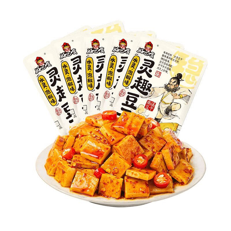 好巴食 泡椒味豆干四川特产豆腐干卤味小吃解腻零食 500 克