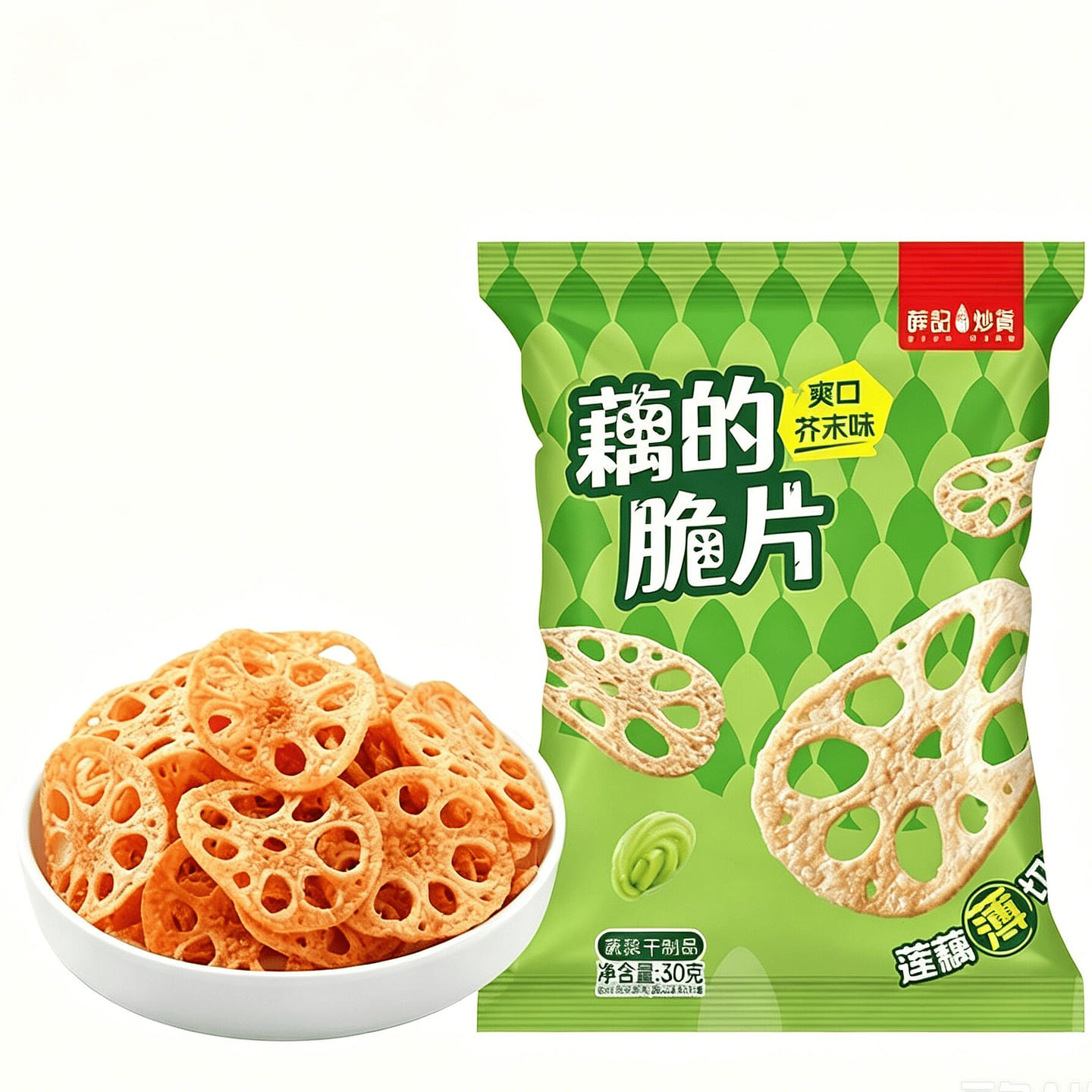 Lotus Root Chips Mustard Flavor 30g 30 g