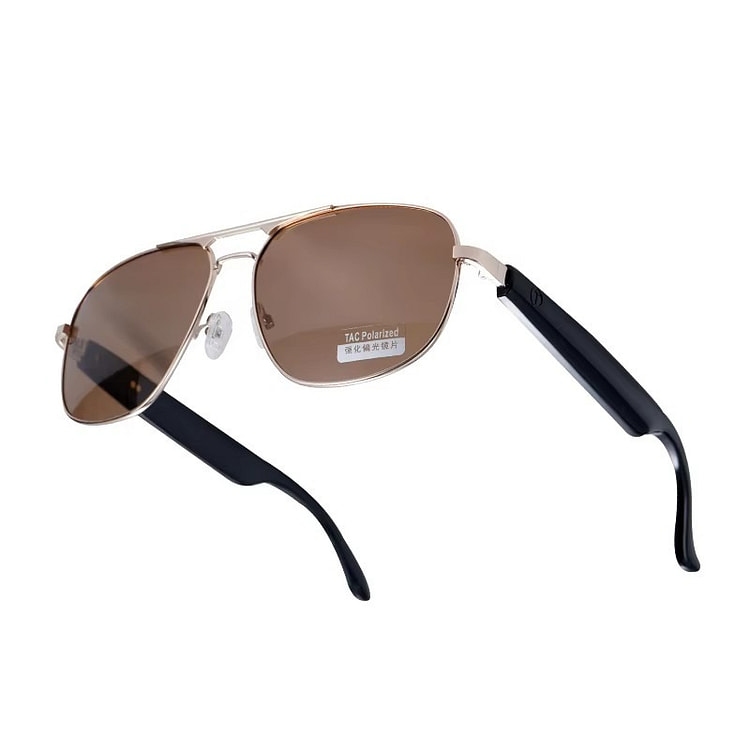 2025 smart glasses Bluetooth brown