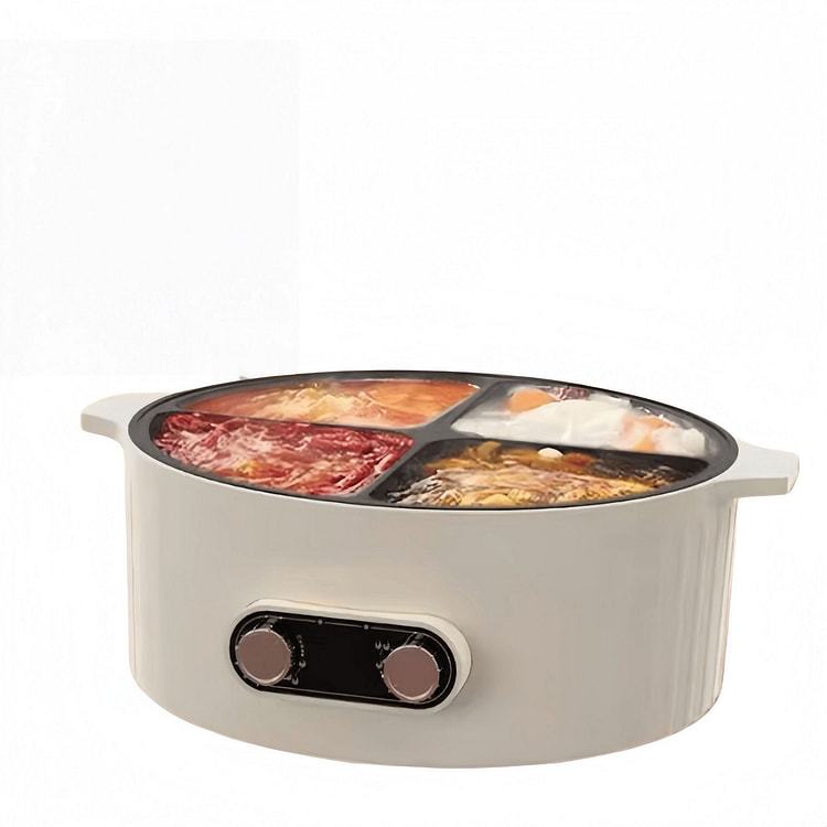 Multifunctional Electric Hot Pot, 4-Compartment,6L 1 count