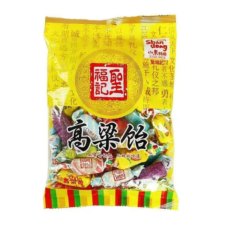 高粱饴拉丝软糖老式怡糖零食水果糖果500g混合味