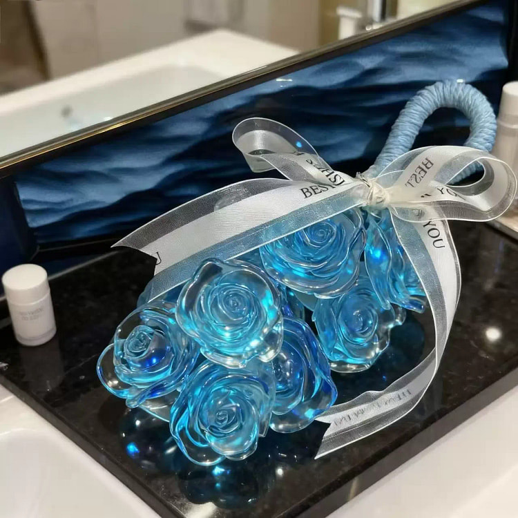 水晶蓝玫瑰花一个装-玫瑰香（礼盒装）约14颗 200 克
