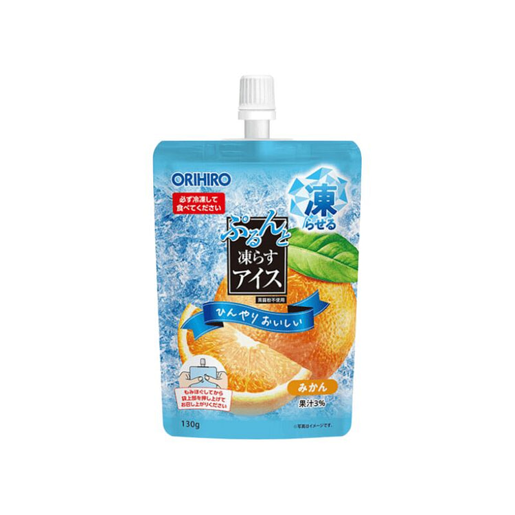 Frozen Tangerine Flavored Sizzle Fruit Jelly 130g 1 each