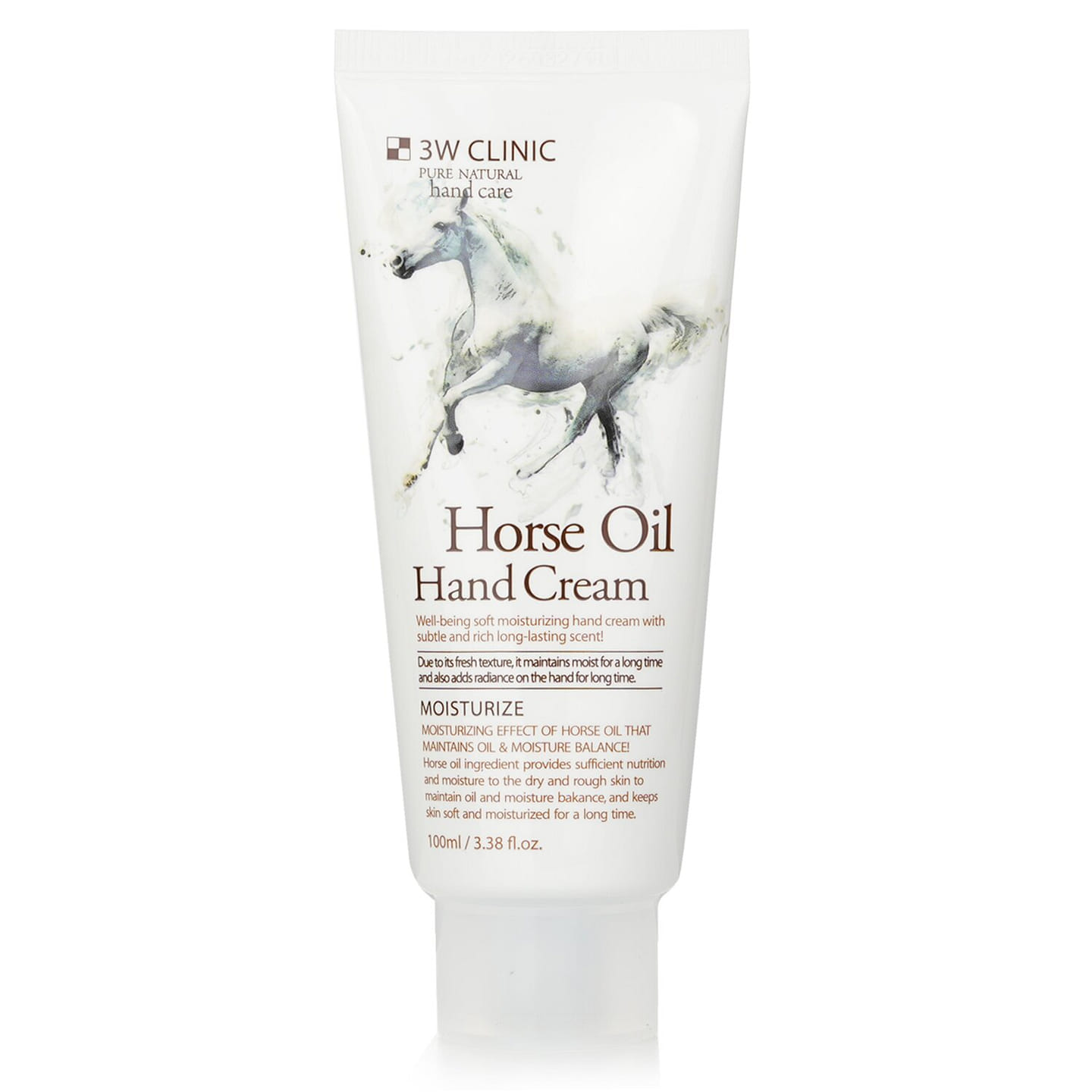 3W Clinic Hand Cream – Horse Oil 100ml/3.38oz 100 ml