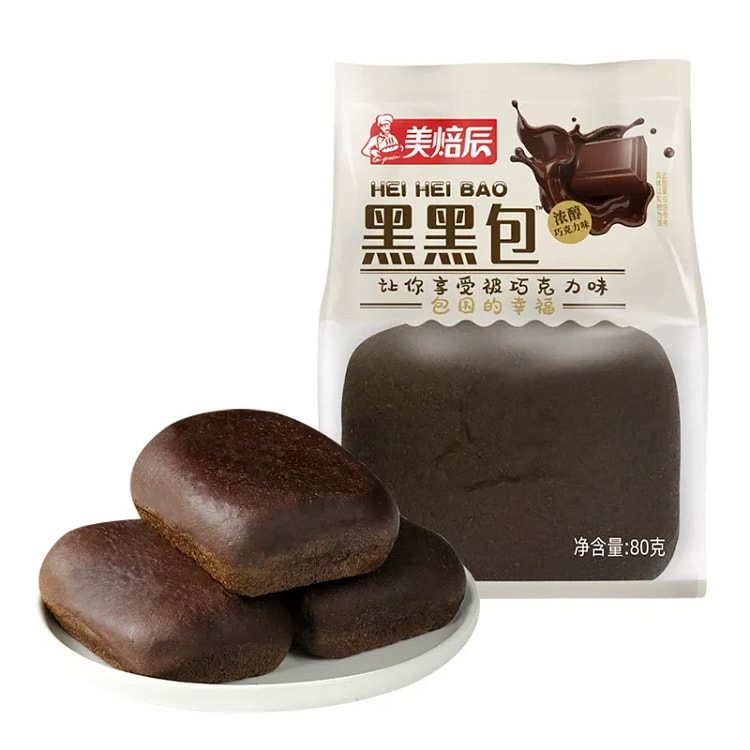 达利园 黑黑包面包80g*2包 160 克