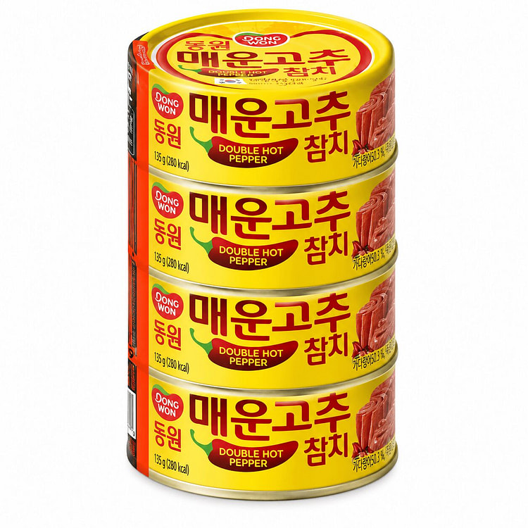 Dongwon Double Hot Pepper Spicy Tuna 135g * 4 cans 1 pack