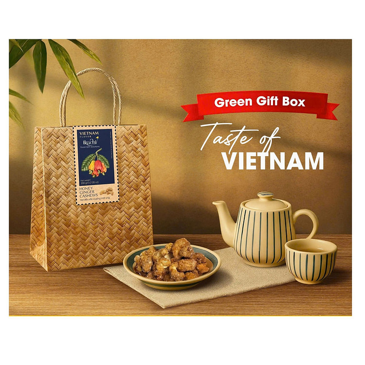 Túi Hạt Điều Sấy Vị Gừng Mật Ong Ikachi