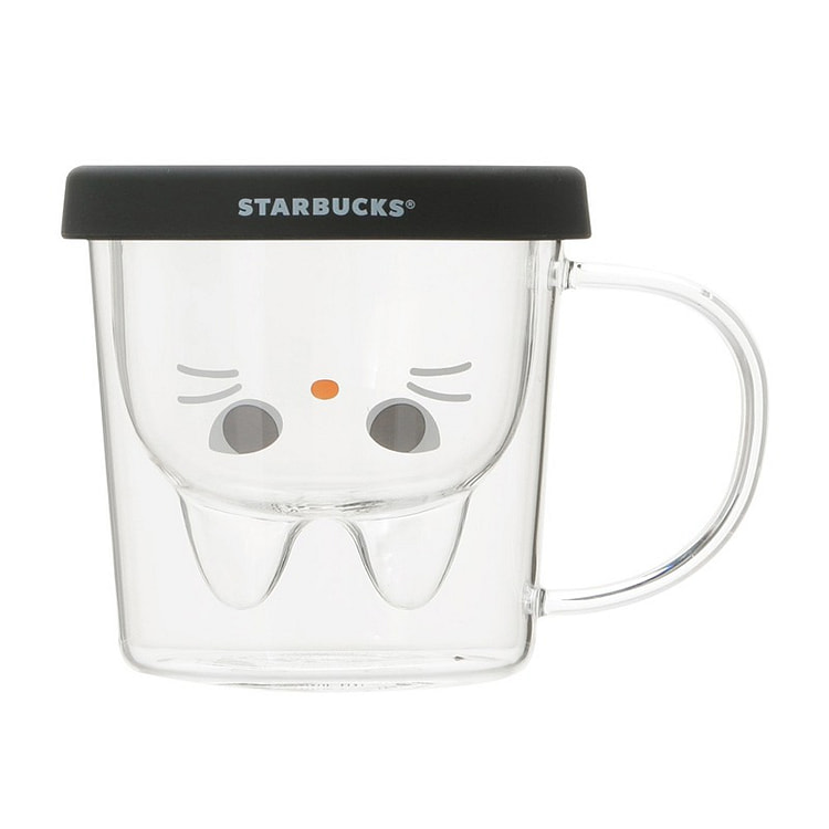 【万圣节限定】STARBUCKS星巴克 猫咪玻璃杯 296ml