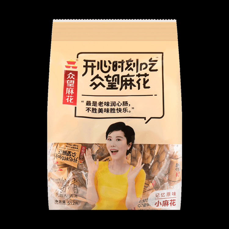 [中国直邮]众望 一口脆小麻花 | 原味 512g:纯粹本真一口咬出记忆中的酥脆香甜