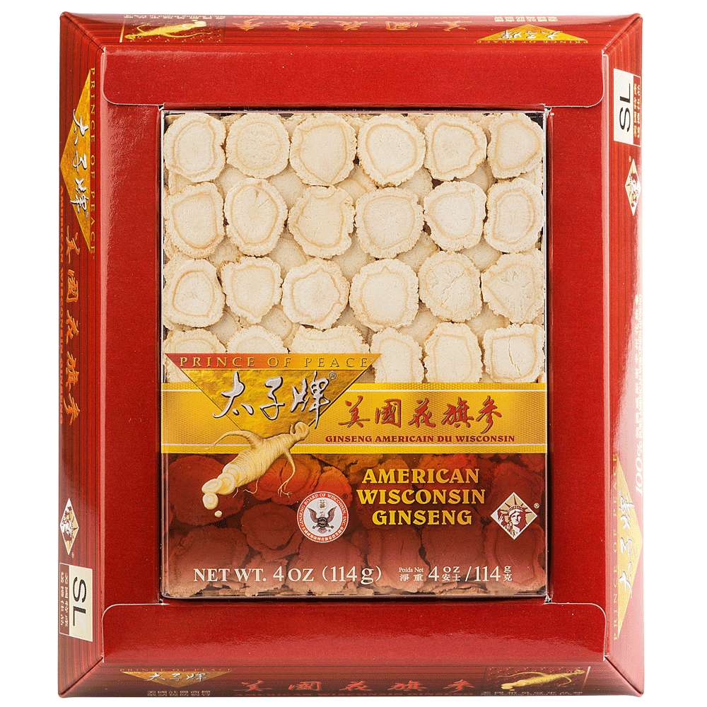 POP Wisconsin American Ginseng Slices, 4oz 1 box
