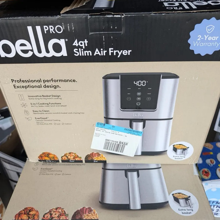 bella PRO - 4-qt. Touchscreen Slim Air Fryer-SILVE 1 each