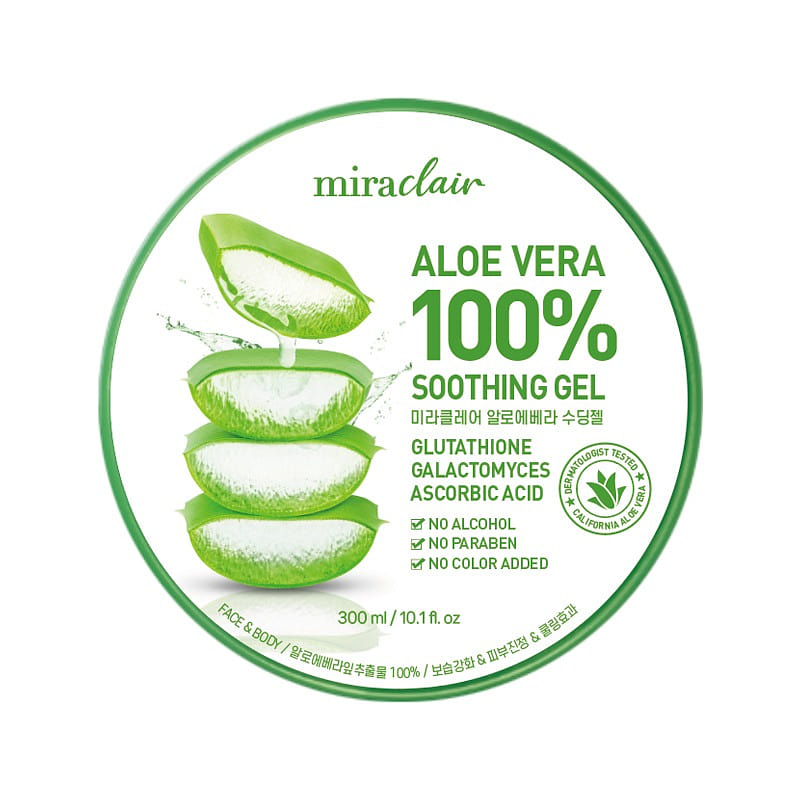 Miraclair Aloe Vera 100% Soothing Gel 300ml 1 each