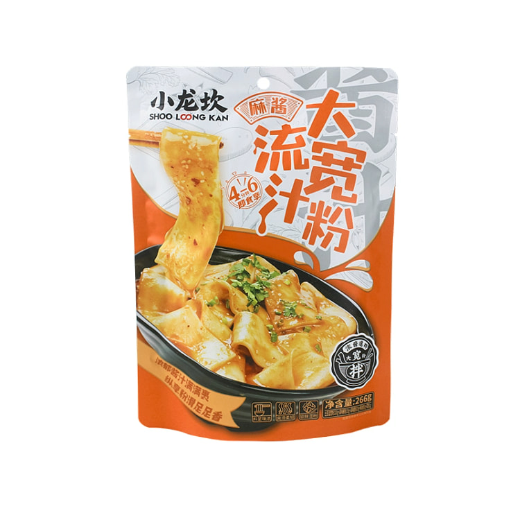 小龙坎流汁宽粉麻酱味川粉火锅宽粉速食麻酱266g*1袋