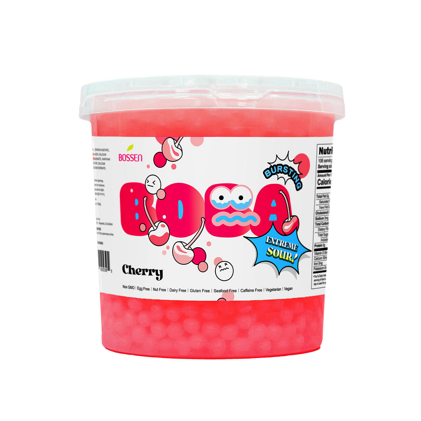 Bossen Bursting Boba Sour – Cherry (7.04 lbs) 7.04 lb