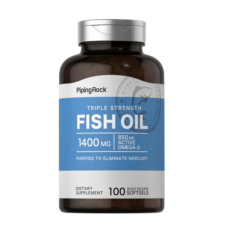 三倍浓缩 Omega-3 鱼油 1400 毫克 1 瓶