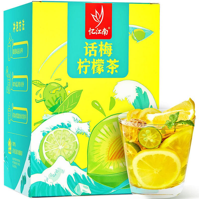 1 box of refreshing plum lemon tea 90 g