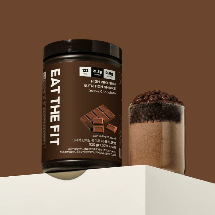 Eat the Fit Protein Shake (Large) Double Chocolate 520 g