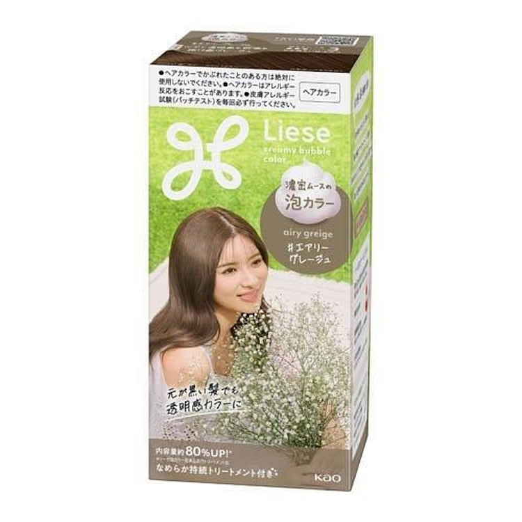 花王Liese 泡沫染发剂 浅灰褐色  115ml 1 盒