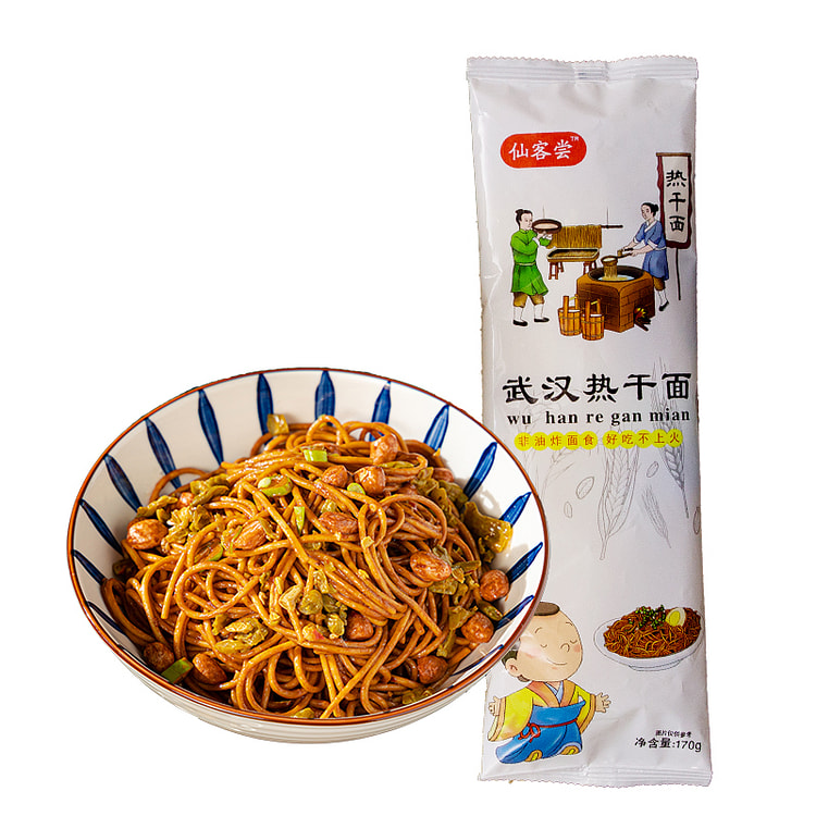 仙客尝热干面咸水煮面含调料酱170g*1袋