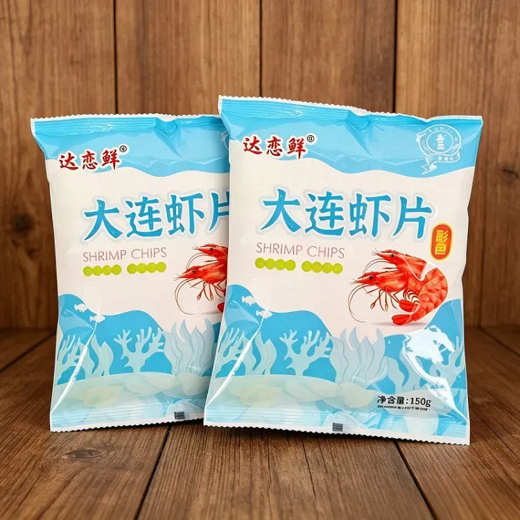 Dalian Fresh Dalian Colored Prawn Chips 150g*2Bags 300 g