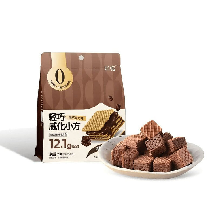 Mi Dian Wafer Squares with Rich Dark Chocolate 60 g