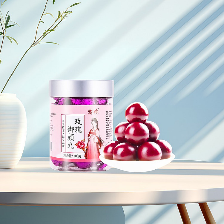 玫瑰御颜丸 阿胶黑芝麻红枣养颜丸1瓶 108 克