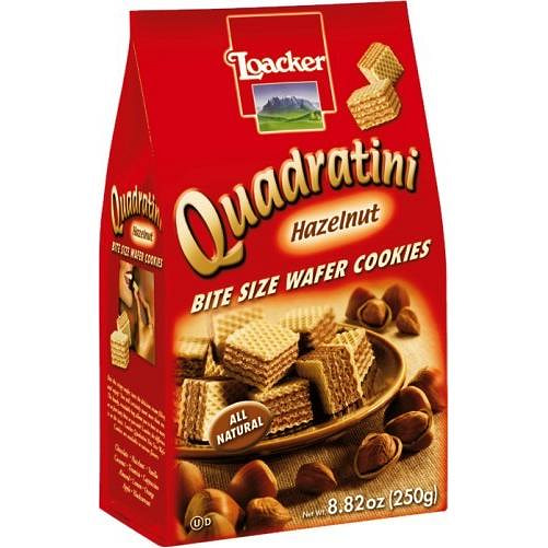 Loacker Hazelnut Quadratini, 8.82 oz