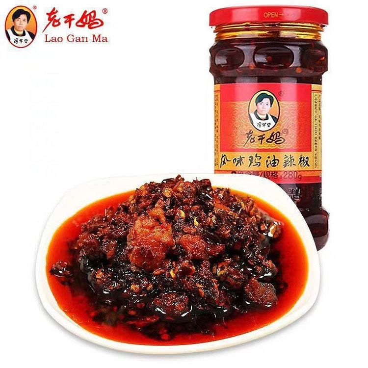 Lao Gan Ma Chili Oil with Chicken, 280g 1 bottle