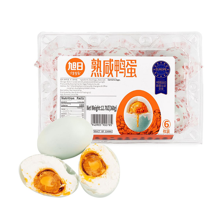 Xuri Cooked Salted Duck Eggs 60 g*6 counts
